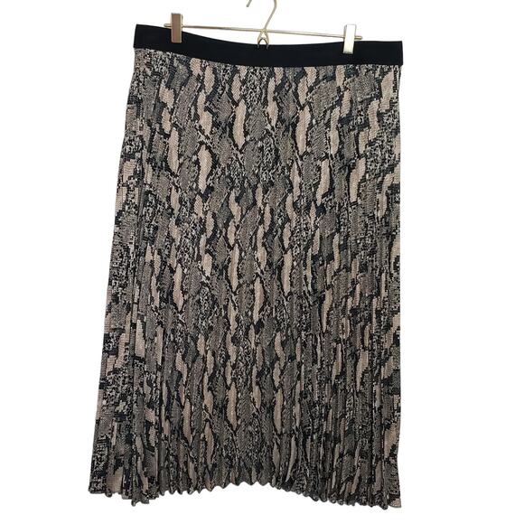 H&M Snake Print Midi Skirt SZ XL - Picture 1 of 6
